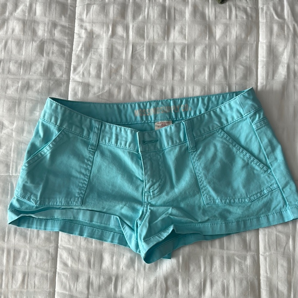 Mossimo Supply Co High Waist Blue Shorts Lightweight